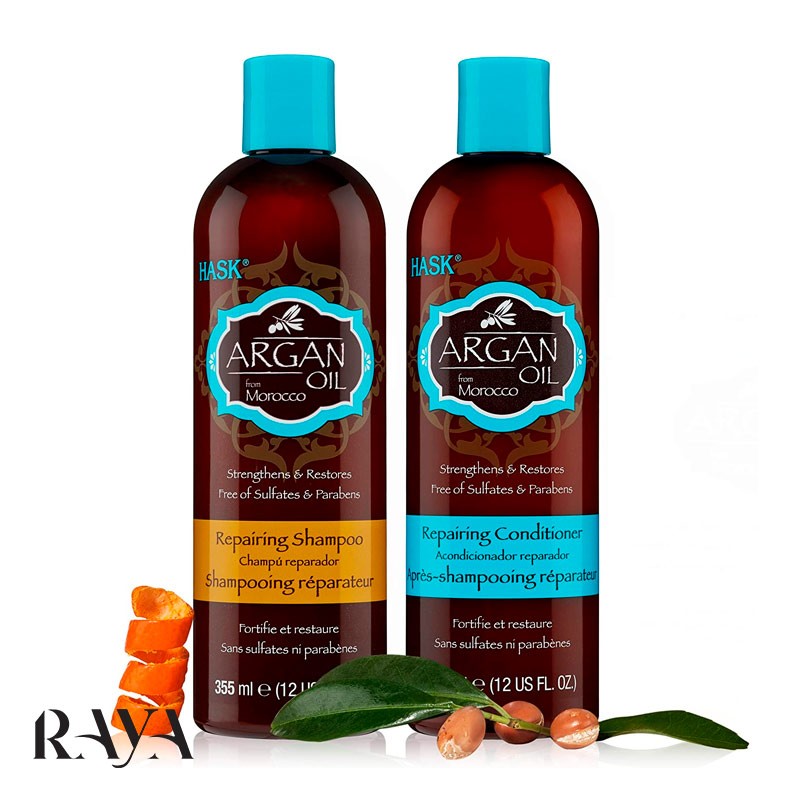 روغن ترمیم کننده مو آرگان هاسک حجم 59 میلی لیتر HASK Argan Oil From Morocco Repairing Hair Oil strengthens and restores
